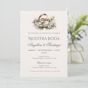 Faire-part de mariage espagnol Boho