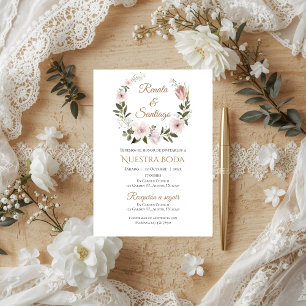 Faire-part de mariage espagnol Boho