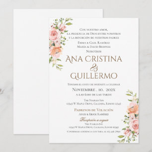 Faire-part de mariage espagnol Boho