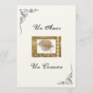 Faire-part de mariage espagnol "Mariage Lasso"