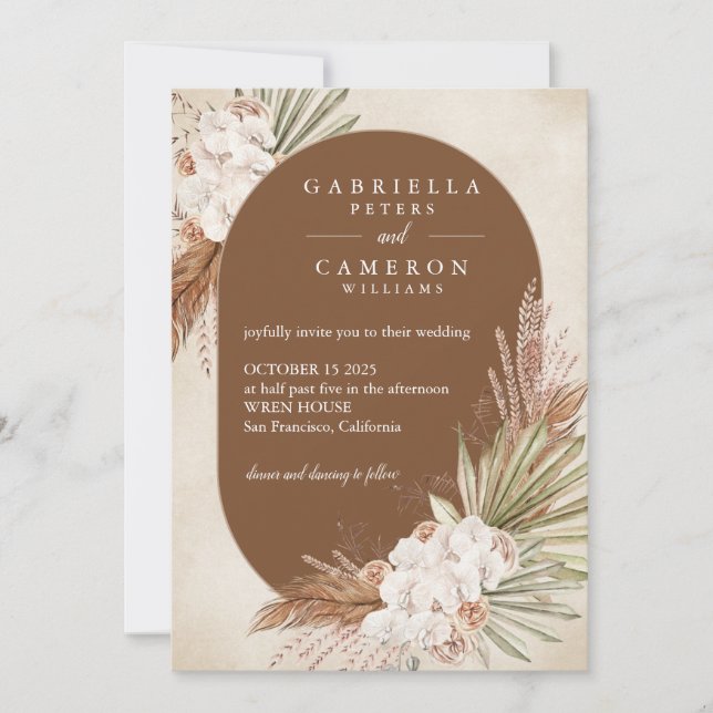 Faire-part de mariage esthétique | heureux pour to (Devant)