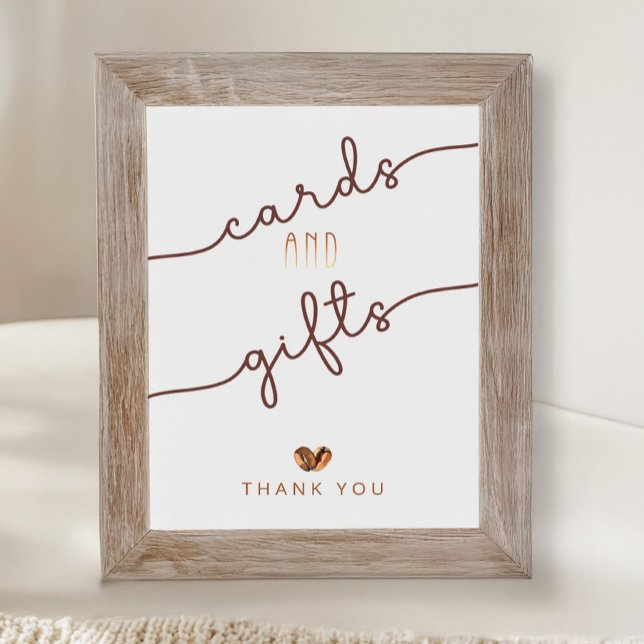 Faire-Part de Mariage et Décoration Love Is Brewin (Cards & Gifts Sign)