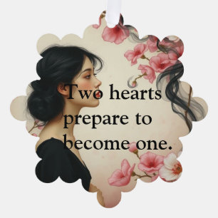 Faire-part de mariage Ethéal Art Nouveau avec Flor