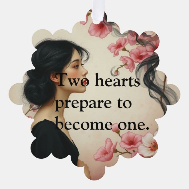 Faire-part de mariage Ethéal Art Nouveau avec Flor (Recto)