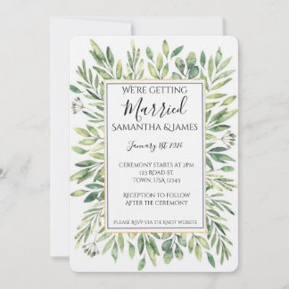 Faire-part de mariage Eucalyptus