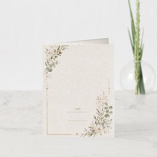 Faire-part de mariage européen en vert olive