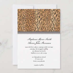 Faire-part de mariage Exotic Print Animal Skin