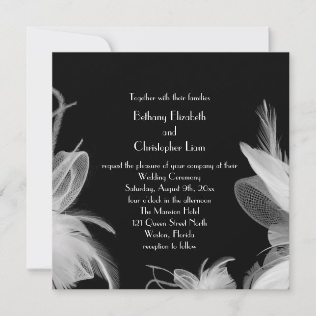 Faire-part de mariage fait varier le pas 2 des (Devant)