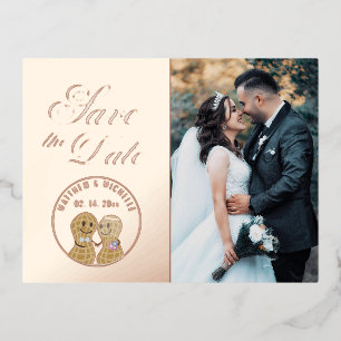 Faire-Part de Mariage Fantaisiste Moderne avec Pho