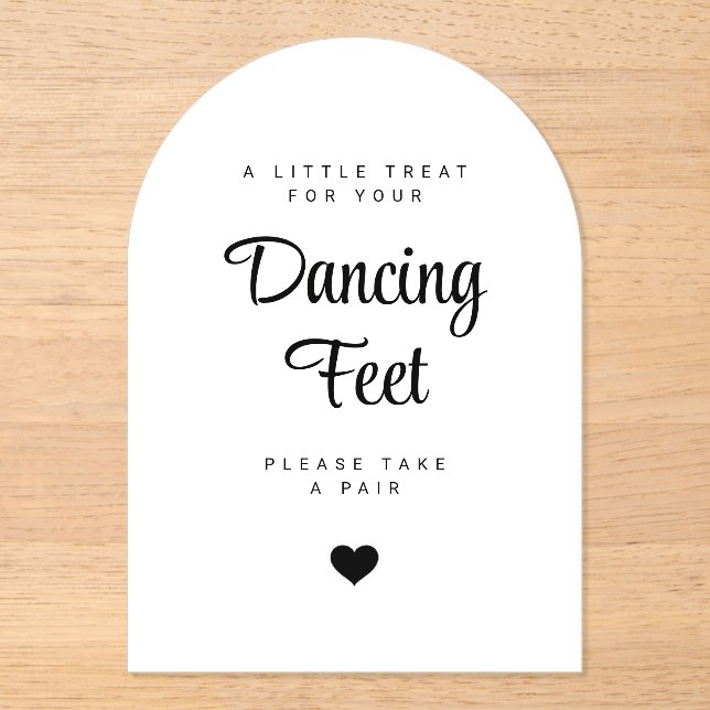 faire-part de mariage fête de danse, Tongs  (Recto)