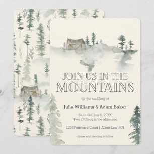 Faire-part de mariage/ fête en montagne