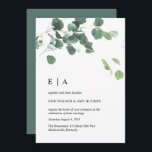 Faire-part de mariage feuille aquarelle<br><div class="desc">Faire-part de mariage feuille aquarelle. Peut être entièrement customisé pour répondre à vos besoins. © Gorjo Designs via Zazzle. // Vous cherchez des articles correspondants ? Autre papeterie disponible ici : https://www.zazzle.com/collections/watercolor_leaves_wedding-119509640149725330 // Besoin d'aide pour customiser votre design ? Vous avez d'autres idées ? N'hésitez pas à me contacter à...</div>