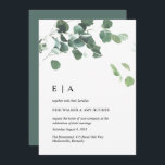 Faire-part de mariage feuille aquarelle<br><div class="desc">Faire-part de mariage feuille aquarelle. Peut être entièrement customisé pour répondre à vos besoins. © Gorjo Designs via Zazzle. // Vous cherchez des articles correspondants ? Autre papeterie disponible ici : https://www.zazzle.com/collections/watercolor_leaves_wedding-119509640149725330 // Besoin d'aide pour customiser votre design ? Vous avez d'autres idées ? N'hésitez pas à me contacter à...</div>