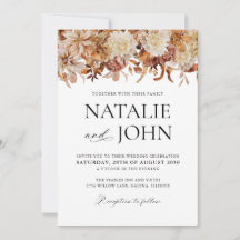 Faire-part de mariage Feuilles d'automne