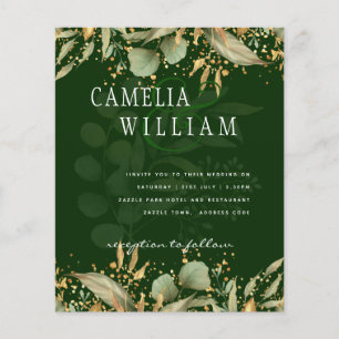 Faire-part de mariage Feuilles de verdure de LeahG