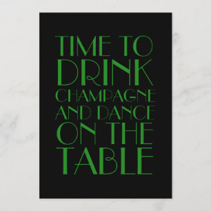 Faire-part de mariage Flapper des années 1920