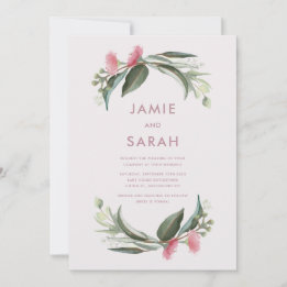 Faire-part de mariage Fleur de Gommier Australien