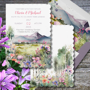 Faire-Part de Mariage Fleur de Thym des Montagnes