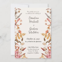 Faire-part de mariage Fleur sauvage de Prairie d'A