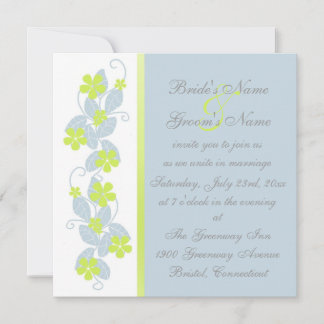 Faire-part de mariage Fleurs de Chartreuse