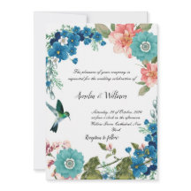 Faire-part de mariage floral
