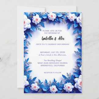 Faire-part de mariage floral