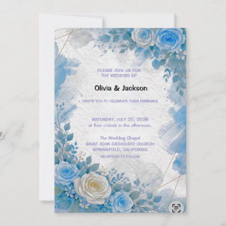 Faire-part de mariage floral
