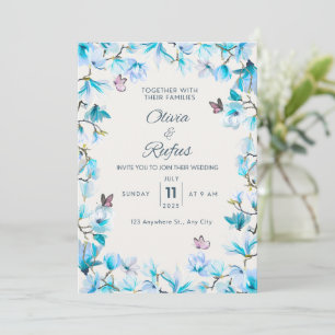 Faire-part de mariage floral