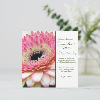 Faire-part de mariage floral
