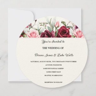 Faire-part de mariage floral