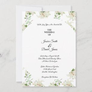 Faire-part de mariage floral
