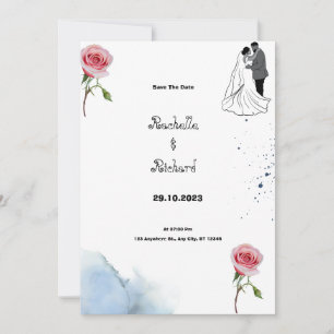 Faire-part de mariage floral