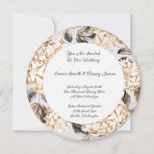 Faire-part de mariage floral