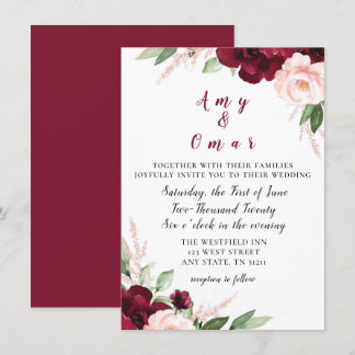 faire-part de mariage floral adoré