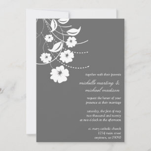 Faire-part de mariage floral de Flourish