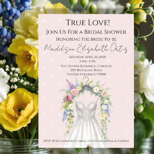 Faire-part de mariage floral de printemps pour la