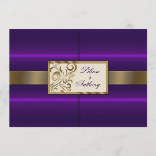 Faire-part de mariage floral de remous