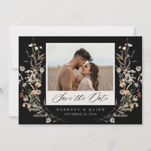 Faire-part de mariage floral lunatique