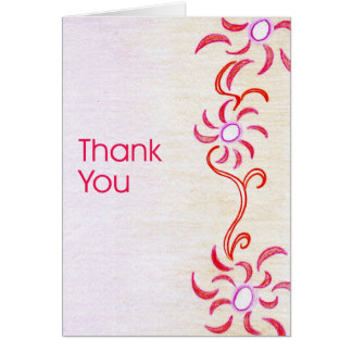 Faire-part de mariage floral rouge abstrait