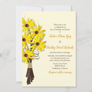 Faire-part de mariage Floral rustique