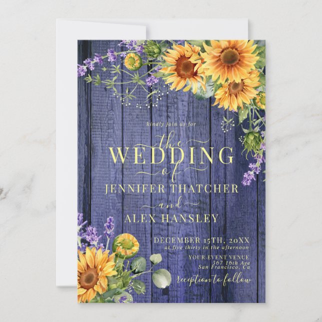 Faire-part de mariage floral rustique des tourneso (Devant)