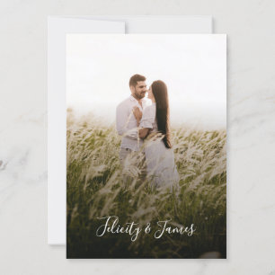 Faire-part de mariage floral vert