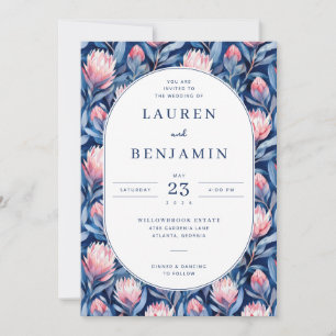 Faire-part de mariage floral vibrant