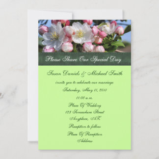 Faire-part de mariage florale en fleurs blanches