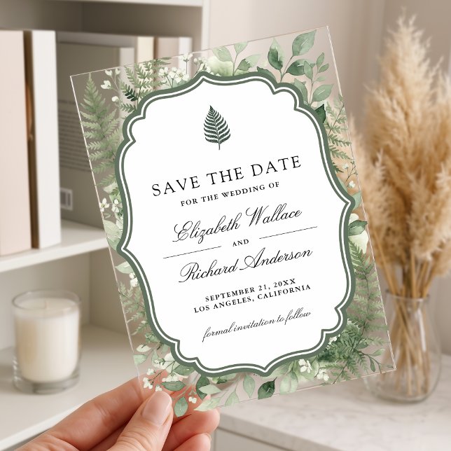 Faire-part de mariage forêt enchantée aquarelle (Créateur téléchargé)