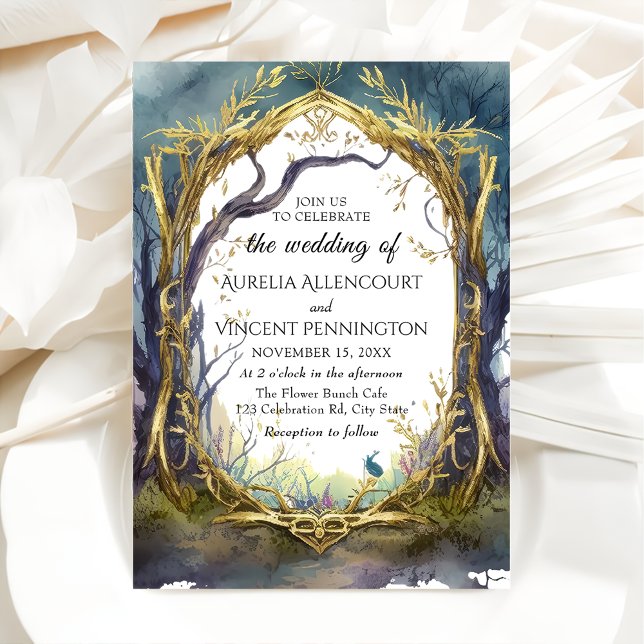 Faire-part de mariage Forêt Magique Enchantée (Créateur téléchargé)