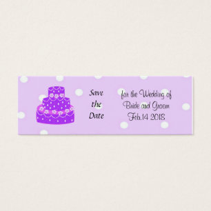 Faire-part de mariage Gâteau Mariage Violet