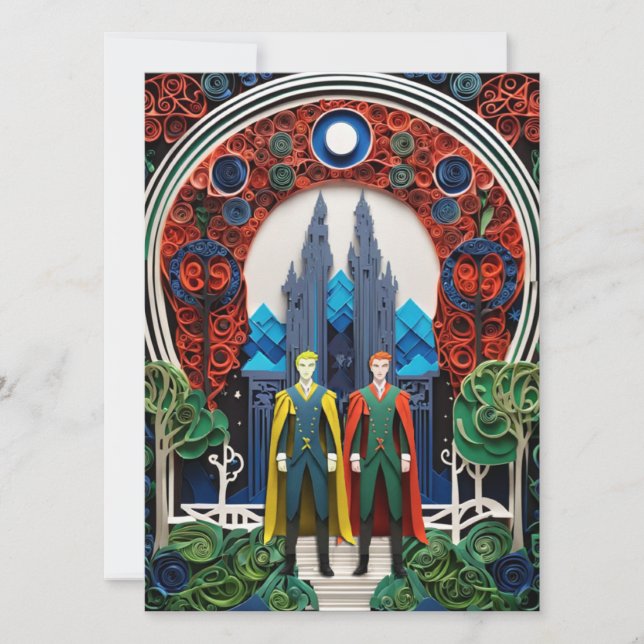 Faire-part de mariage gay (Devant)