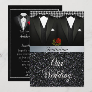 Faire-part de mariage Gay Tuxedo