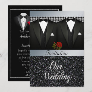 Faire-part de mariage Gay Tuxedo